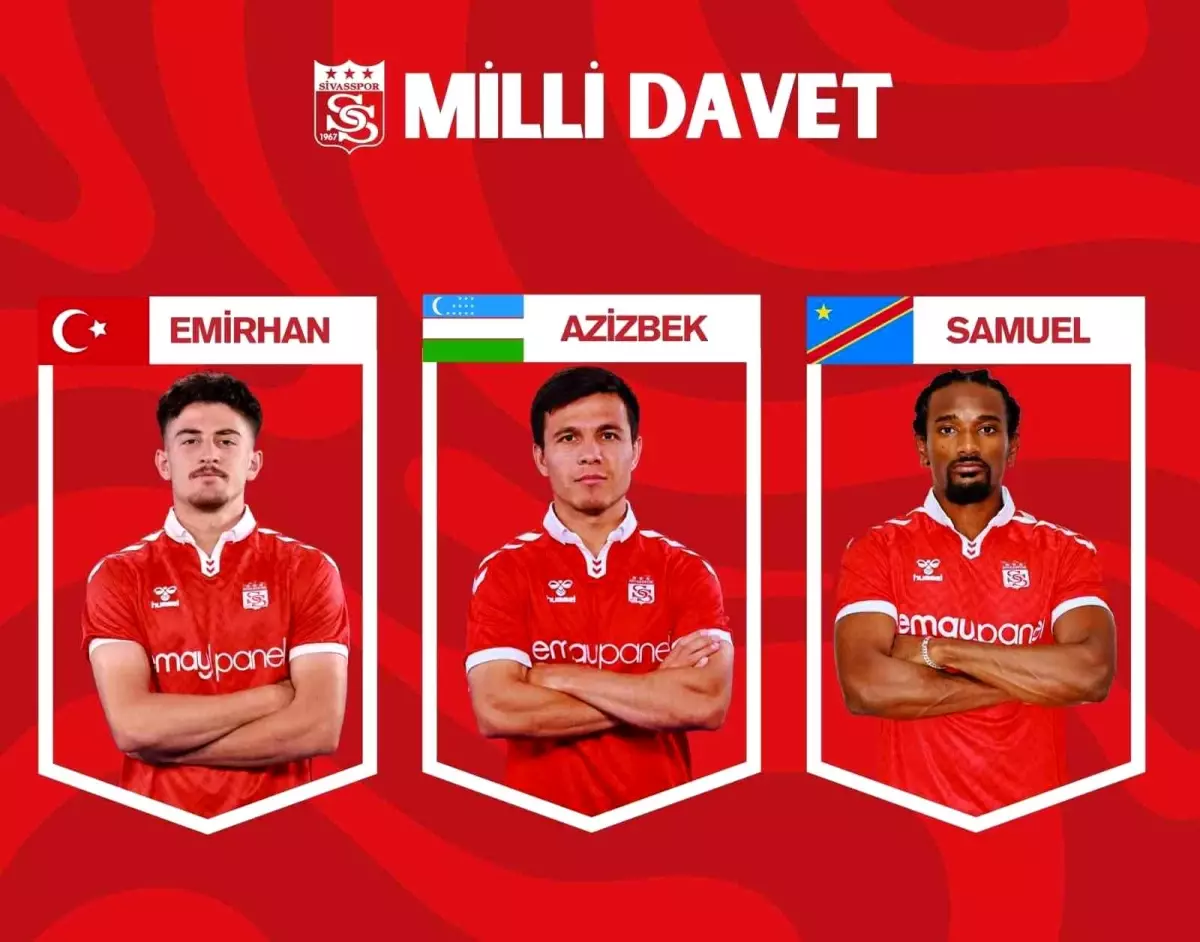 Sivasspor’dan 3 Oyuncu Milli Takıma Seçildi