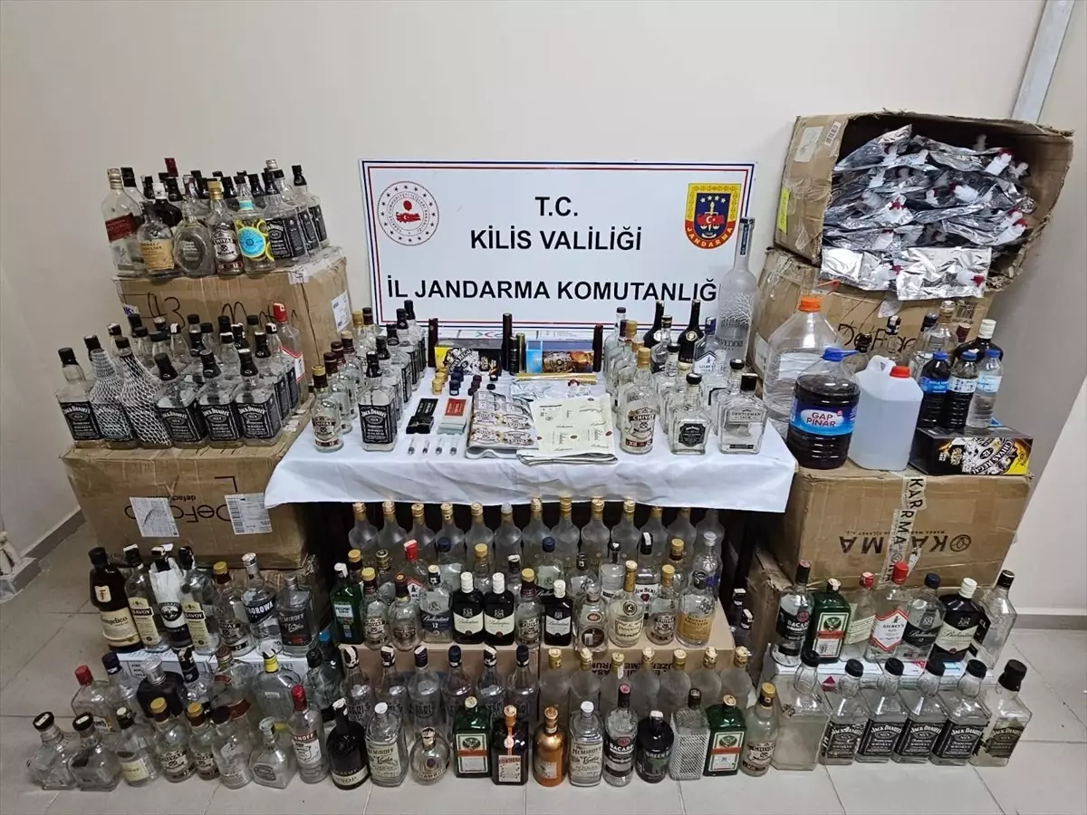 Kilis’te Kaçak İçki Operasyonu
