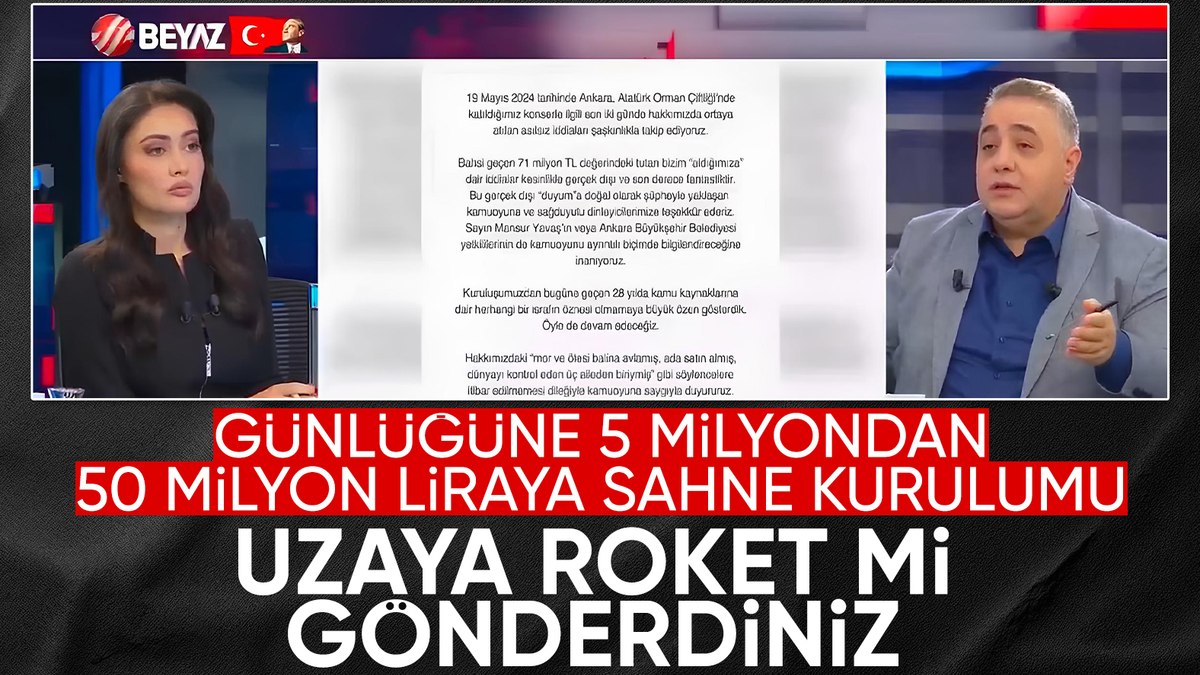 Zafer Şahin’den ABB’nin konserlerine tepki: Uzaya roket mi gönderdiniz