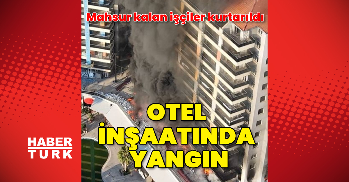 12 katlı otel inşaatında korku dolu dakikalar!