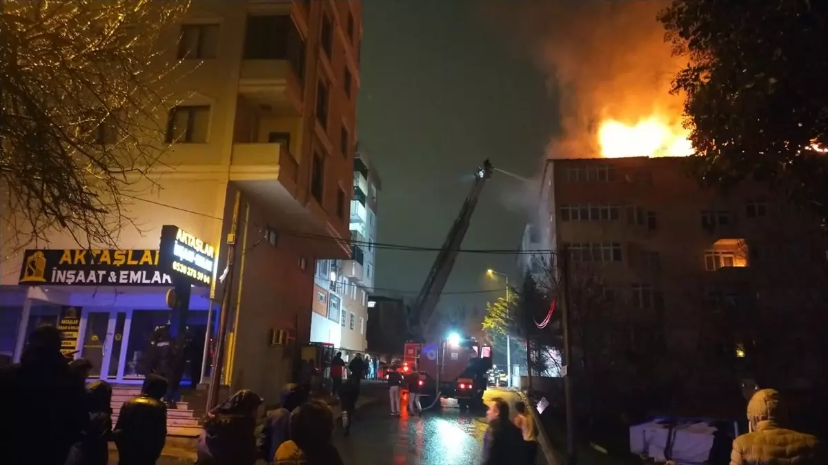 Çerkezköy’de Apartman Yangını